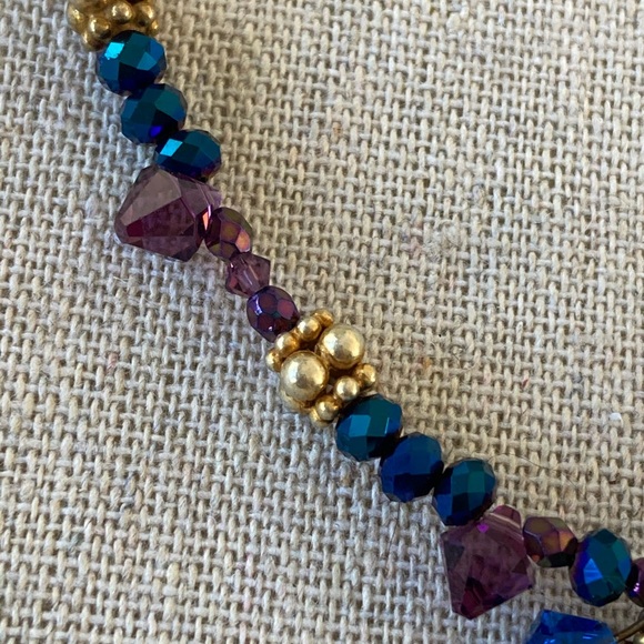 New Gold Vermeil Star Pendant on Beaded strand of Swarovski crystals & Verme… - Picture 7 of 7